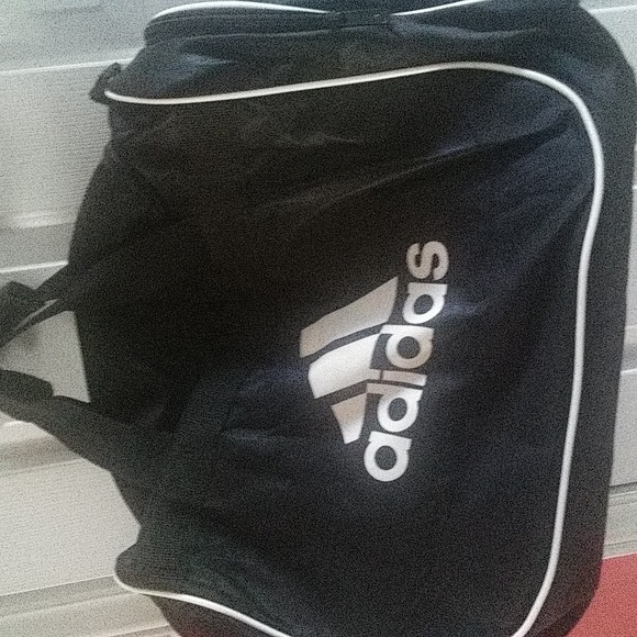 Addias duffle bag est 21x7x14$34 + Addias hat - Picture 2 of 7